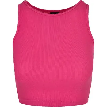 Ladies Cropped Rib Top - brightviolet 3XL