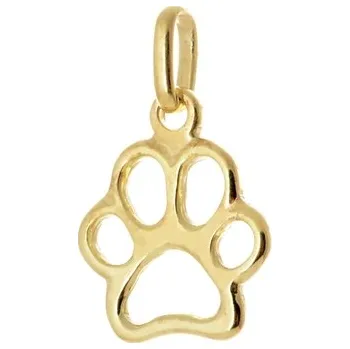 Přívěsek Stříbrný pozlacený přívěšek tlapka STRZ0983F