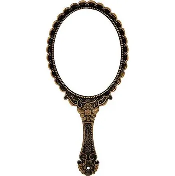 Kosmetické zrcátko Přenosné retro ruční kosmetické zrcátko - Bronz