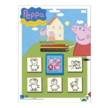Dětské razítko Razítka Prasátko Peppa, blistr 5 ks