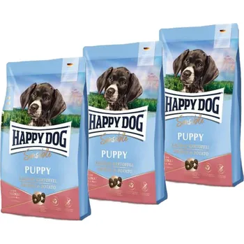Krmivo pro psa Happy Dog NEW Puppy Salmon & Potato 3x10 kg