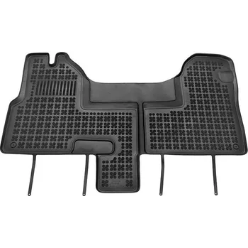 autokoberec Rezaw-Plast, Gumové koberce se zvýšeným okrajem, Iveco Daily, 2014- , vpředu s extra materiálem na s