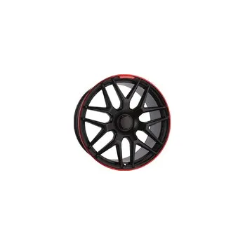 Alu kolo Racing Line FE115 MER 10x21 5x130 ET35.00 černá s červenou linkou