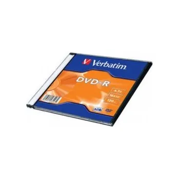 Optické médium Verbatim DVD-R 4.7Gb 16X Slim Case