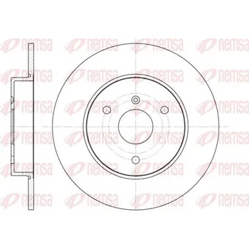 Brzdový kotouč Brzdový kotouč REMSA 6617.00