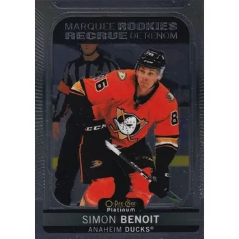 Sběratelská karetní hra insert RC karta SIMON BENOIT 21-22 OPC Platinum Marquee Rookies číslo 235