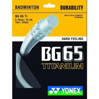 Badminton Badmintonový výplet Yonex BG 65 Titanium - 10 m Barva: Růžová