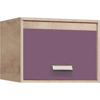 police Dětská závěsná police KINDER - dub premium/fialová