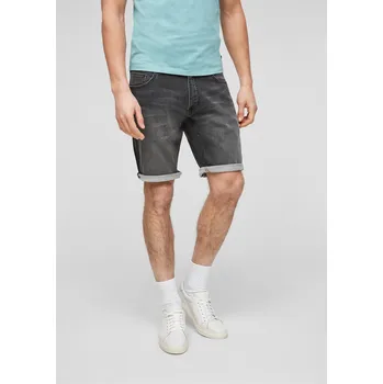 Pánské kraťasy Q/S s.Oliver pánské džínové kraťasy John šedé Velikost: 29