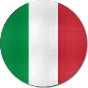 Vlajka Pelisport Nažehlovačka Italská vlajka kulatá tisk ø 45 mm