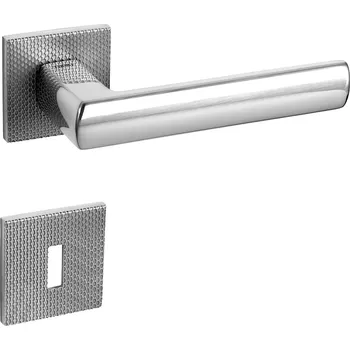 Dveřní kování TI - POPULAR - HR 4161 5SQ T2 rozety BBQ, klika/klika OC - ​​Chrom lesklý (03)