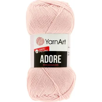 Galanterie YarnArt Adore 364 světle starorůžová