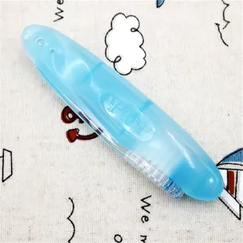 Zubní kartáček Skládací zubní kartáček s bambusovým uhlím - Světle modrá