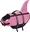 Nobby Plovací vesta pro psa žralok růžová, 35 cm