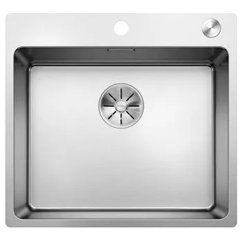 Nerezový dřez Blanco Andano 500 IF/A Nerezový dřez bez odkapu s excentrickým ovládáním, 54x50cm, 525245