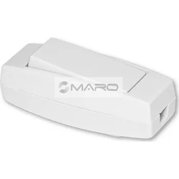 vypínač ABB Spínač jednopólový šňůrový průchozí 3251-01915, bílý, 3107120400