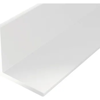 Stavební profil PVC - L profil, bílý 15x15x1,2 mm, 2 m