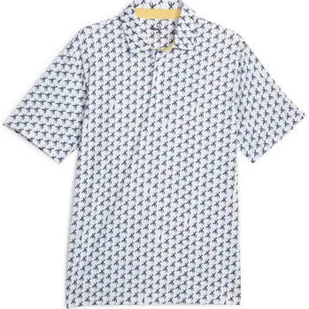 Puma Mattr Palms pánské golfové polo, bílo/modré pánské, XS