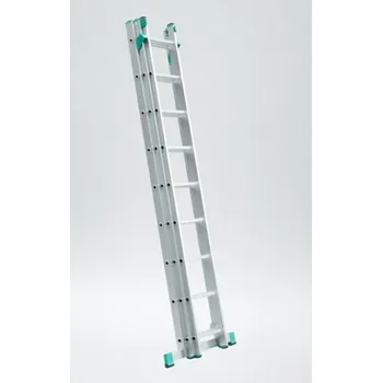 Žebřík PROTECO Žebřík trojdílný universal. 315/714 3x11 s úpravou na schody (10.66-3-09-KR)