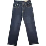 Dívčí rifle Kugo ZK07 - tmavě modrá Barva: Tmavě modrá, Velikost: 104