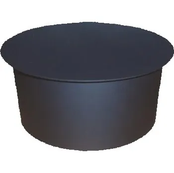 Kouřovod víčko kouřové 145mm t.1,5mm ČER