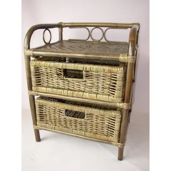 Komoda Axin Trading s.r.o. Ratanová komoda 2 zásuvky hnědá