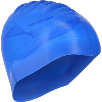 Plavecká čepice Silikonová čepice SPURT G-Type F206 men se vzorem-modrá