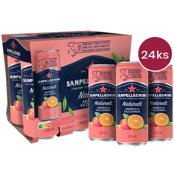 Limonáda Sanpellegrino Arancia & Fico d´India, plech, 0,33l - 24 ks