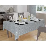 Orbytex Vánoční ubrus teflonový - V2 - vločky šedé Rozměry: 120x120, Tvar: Čtverec