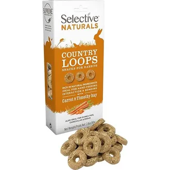 Pro hlodavce Supreme Selective Naturals snack Country Loops 80 g