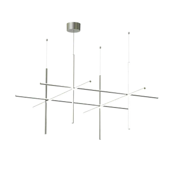 Flos Coordinates S4, závěsné svítidlo, stříbrná, 161W 2700K