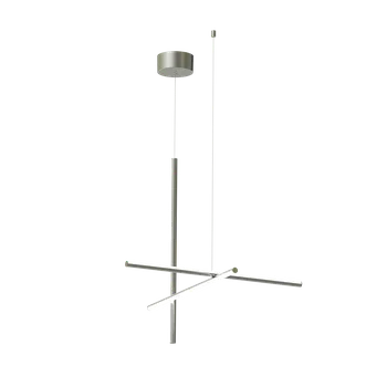 Flos F1860033 Coordinates S 1, závěsné svítidlo, stříbrná, 37W 2700K