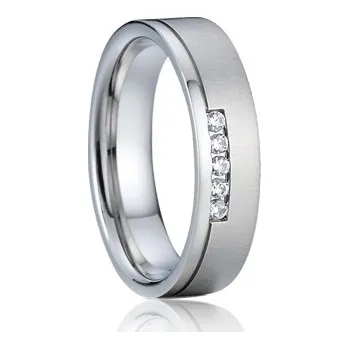 Prsten 7AE AN1040 Dámský snubní prsten se zirkony, stříbro AG925 - velikost 50 - AN1040-D-50