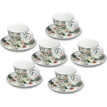 Stolování Šálky a podšálky čajové v dekoru zahrada, Thun, Tom, 6 ks