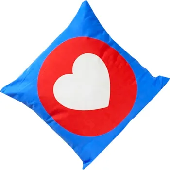 Povlak na dekorativní polštářek Numberoplus Povlak na polštář modrá -Heart