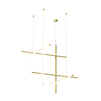 Flos Coordinates S3 CLIII, závěsné svítidlo anodizovaná champagne, 64W 2700K