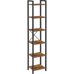 Knihovna Vasagle Porat 187,5 cm hnědá/černá