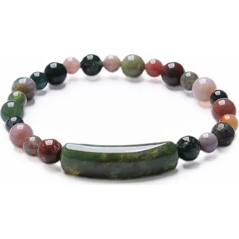 Náramek Achát indický luxusní náramek obvod cca 16 až 21 cm