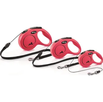 Vodítko pro psa flexi New Classic lanko-červená