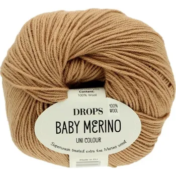 Příze Drops Baby Merino 55 hnědá