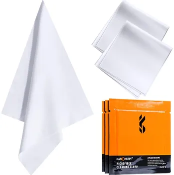 K&F Sada 3ks čisticích utěrek z mikrovlákna, 15*15cm, bílá, suchá, ve vakuu