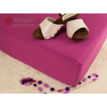 Prostěradlo DADKA Vracov | Jerseyové prostěradlo s vysokou gramáží, 90x200 - ostružinové