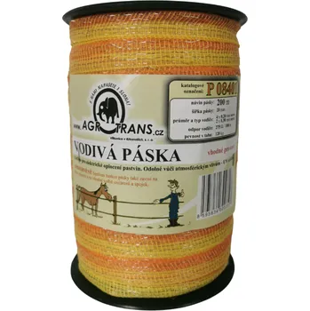 Ohradník Páska pro elektrický ohradník, 20mm, 6vodičů, 200m