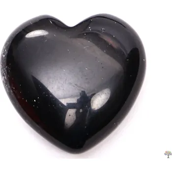 Drahý kámen Magieprirody.cz Srdce Obsidián černý 30x30 mm - Obsidiánové srdce #58