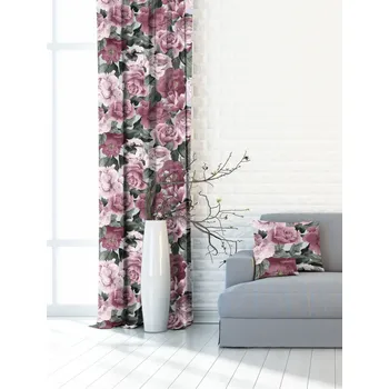 Závěs Závěsy dekorační Pivoňka starorůžová - více rozměrů - 145x240cm / Ne 401067-102