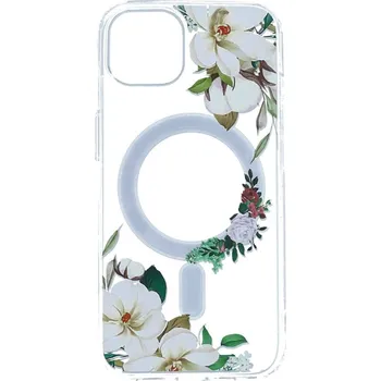 Pouzdro na mobilní telefon Kryt iPhone 12 Pro MagSafe s bílými květy (obal neboli pouzdro na iPhone 12 Pro)