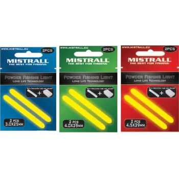 Signalizátor záběru 2ks - Chemické Světlo Mistrall s Adaptérem 3x25mm