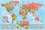 Ilustrovaná mapa států světa pro malé…