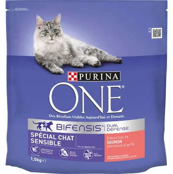 Krmivo pro kočku 1,5kg PURINA ONE Sensitive s lososem