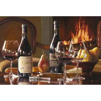 Diamantové malování Diamantové malování - Zátiší s vínem - č. 501 40x50 cm